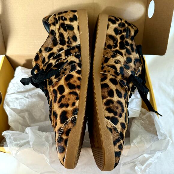 NIB GOLA x J.Crew Bullet Sneakers Leopard Print Calf Hair 10 shoes - Picture 3 of 11